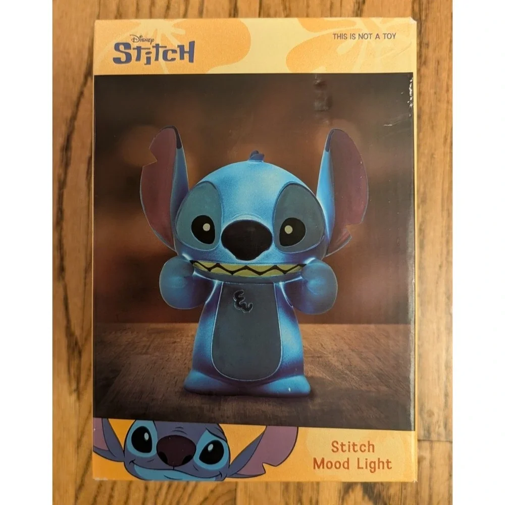Stitch Night Light Disney's Lilo & Stitch LED, Cute Mood Lamp, Auto Off, New